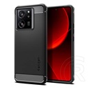 Spigen Xiaomi 13T Pro rugged armor szilikon telefonvédő (ütésállóság, légpárnás sarok, karbon minta) fekete