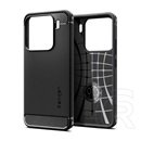 Spigen Xiaomi 15 rugged armor szilikon telefonvédő (ütésállóság, légpárnás sarok, karbon minta) fekete