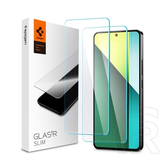 Spigen Xiaomi Redmi Note 13 Pro 5G slim üveg 2db (2.5d, tokbarát, ultravékony, 0.2mm, extra karcálló, 9h) átlátszó