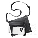 Spigen a640 vízhatlan/vízálló tok, aqua (univerzális, ipx8, vállpánt, 2 zseb, 6.9" méret) fekete