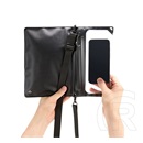 Spigen a640 vízhatlan/vízálló tok, aqua (univerzális, ipx8, vállpánt, 2 zseb, 6.9" méret) fekete