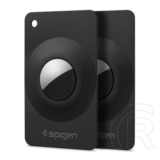 Spigen air fit 2 szilikon tok 2db (bankkártya forma) fekete Apple airtag