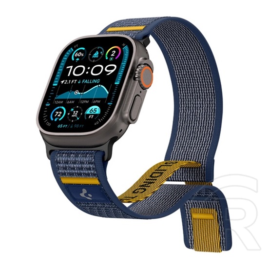 Spigen athlex pótszíj (egyedi méret, nagy, nylon, tépőzáras, légáteresztő, sport) sötétkék