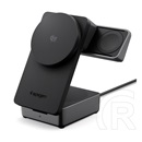 Spigen essential ef323mq asztali töltő 3in1 (25w, gyorstöltő, wireless, magsafe, airpods, apple watch töltő) fekete