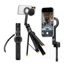 Spigen iPhone 17e  s582w szelfibot (univerzális, tripod állvány, bluetooth távkioldó, magsafe, 27.8-166.5cm) fekete