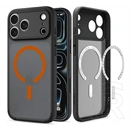 Spigen iPhone 18 Pro  ultra hybrid mag műanyag telefonvédő (ütésállóság, légpárnás keret, magsafe) fekete/narancssárga
