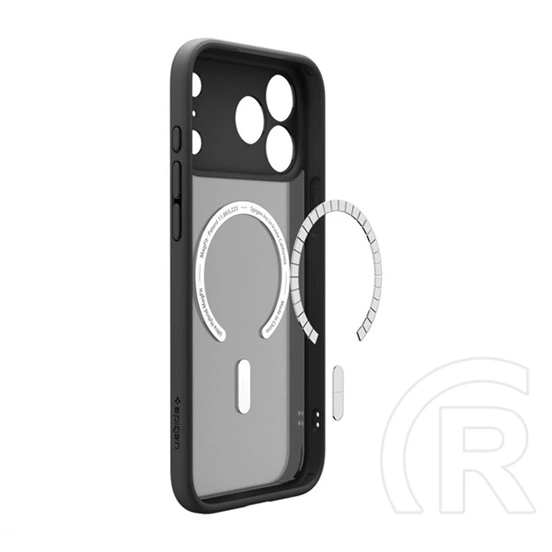 Spigen iPhone 18 Pro  ultra hybrid mag műanyag telefonvédő (ütésállóság, légpárnás keret, magsafe) fekete/narancssárga