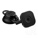 Spigen its35-3 autós tartó (tapadókorongos, szélvédőre, műszerfalra, állítható, mágneses, magsafe rögzítés) fekete