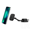 Spigen its35-3 autós tartó (tapadókorongos, szélvédőre, műszerfalra, állítható, mágneses, magsafe rögzítés) fekete
