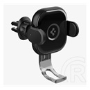 Spigen onetap autós tartó (15w, szellőzőre, vezetéknélküli töltés, 360°-ban forgatható, automata + type-c kábel) fekete
