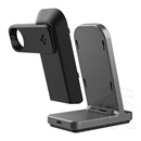 Spigen onetap pro3 asztali töltőállvány 3in1 (15w, wireless, gyorstöltő, magsafe, apple watch töltő) fekete