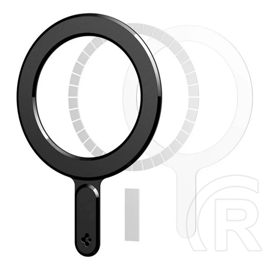 Spigen onetap ring öntapadós fémlap (mágneses autós tartóhoz ideális, wireless, magsafe, karbon minta) fekete