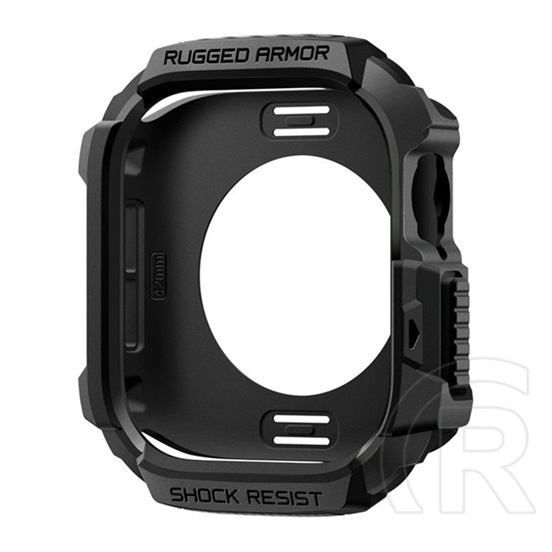 Spigen rugged armor 2 pótszíj (egyedi méret, kicsi, szilikon, ütésállóság + szilikon keret) fekete