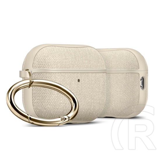 Spigen urban fit szilikon tok (karabíner, textil bevonat) bézs Apple airpods pro 3