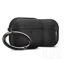 Spigen urban fit szilikon tok (karabíner, textil bevonat) fekete Apple airpods pro 3