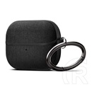 Spigen urban fit szilikon tok (karabíner, textil bevonat) fekete samsung galaxy buds 3/3 pro