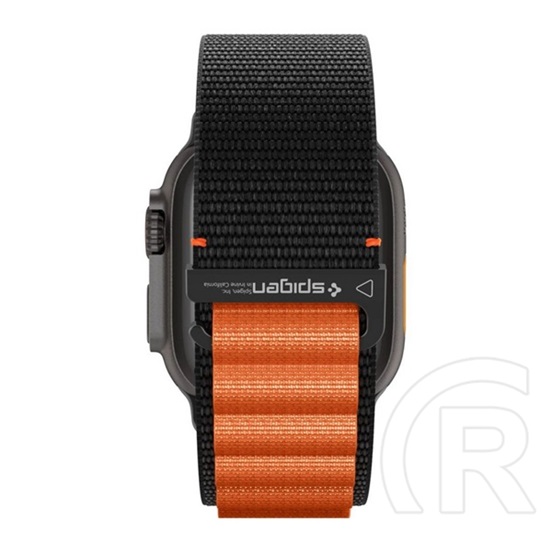 Spigen wbf1 pótszíj (egyedi méret, nagy, textil, állítható) fekete/narancssárga