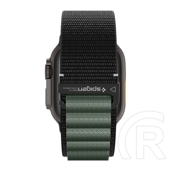 Spigen wbf1 pótszíj (egyedi méret, nagy, textil, állítható) fekete/sötétzöld