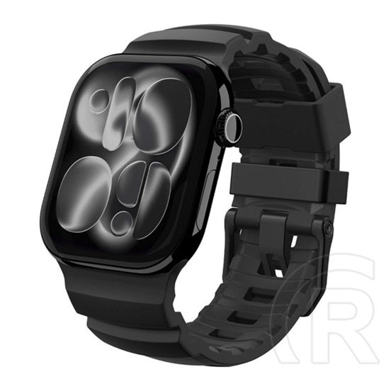 Spigen wbs2 pótszíj (egyedi méret, nagy, szilikon, állítható) fekete