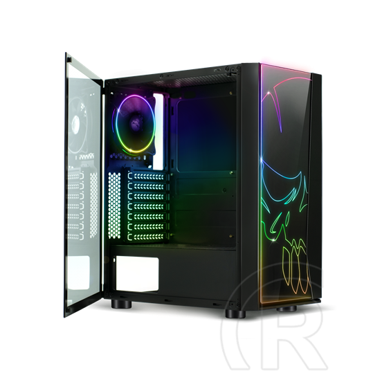 Spirit Of Gamer Ghost One RGB (ATX, ablakos, fekete)