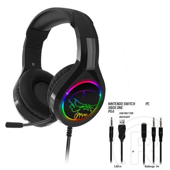 Spirit Of Gamer Pro-H8 RGB Headset (Fekete)