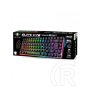 Spirit of Gamer ELITE K70 TKL RGB LED vezeték nélküli gamer billentyűzet (HU, USB, fekete)
