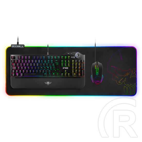 Spirit of Gamer RGB Large egérpad (fekete)