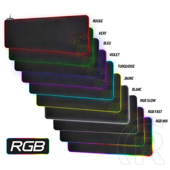 Spirit of Gamer RGB Large egérpad (fekete)