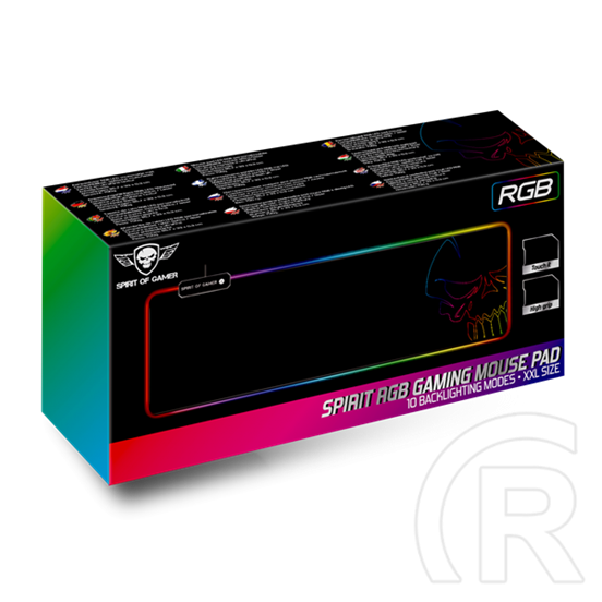 Spirit of Gamer RGB Large egérpad (fekete)