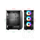 Spirit of Gamer Rogue VI RGB (ATX, ablakos, fekete)