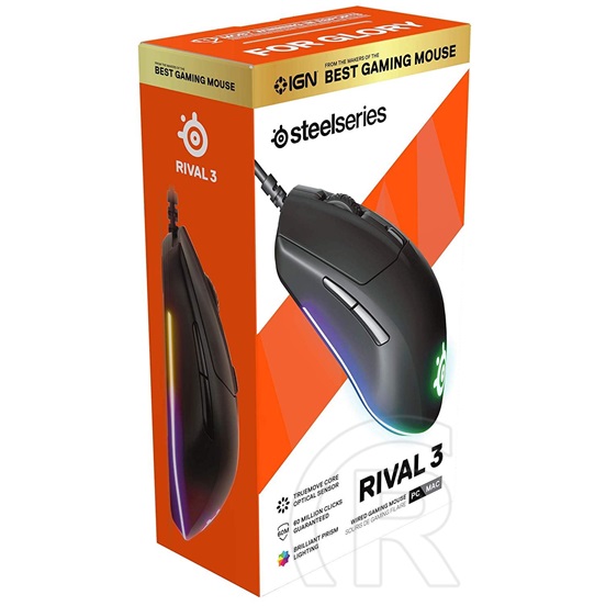 SteelSeries Rival 3 gaming optikai egér (fekete)