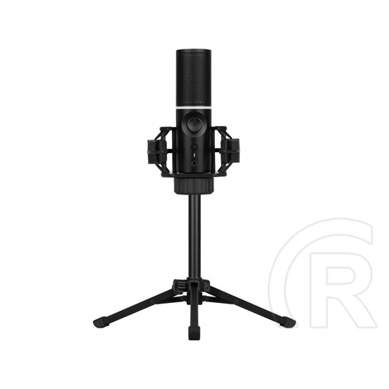 Streamplify MIC RGB Tripod kardioid kondenzátor mikrofon (USB, fekete)