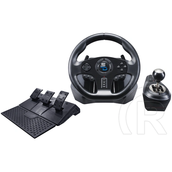 Subsonic Superdrive GS 850-X játékvezérlő kormány (270° forgatási szög, 28 cm kormánykerék, sebességváltó, 3 pedál)