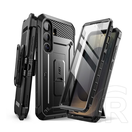 Supcase Samsung Galaxy S25 FE (SM-S731) unicorn beetle pro védő (360°-os védelem, erős ütésálló, műanyag előlap) fekete