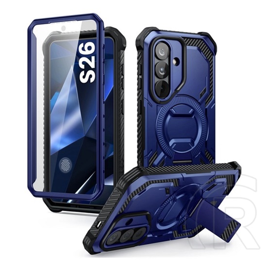 Supcase Samsung Galaxy S26 (SM-S942) armorbox mag defender védő (erős ütésálló, légpárnás sarok, magsafe) sötétkék