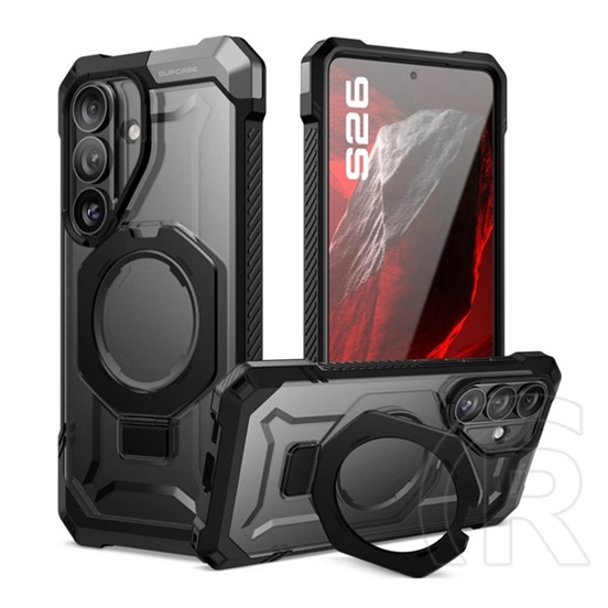 Supcase Samsung Galaxy S26 (SM-S942) unicorn beetle grip mag defender (erős ütésállóság, kitámasztó, magsafe) fekete