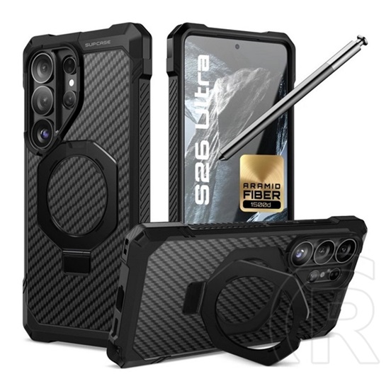 Supcase Samsung Galaxy S26 Ultra (SM-S948) unicorn beetle grip mag defender (ütésálló, kitámasztó, magsafe) fekete