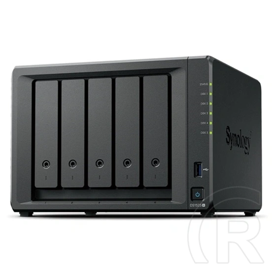Synology DS1525+ Disk Station 2év hivatalos jótállással (8 GB, 5xSSD/HDD + 2xM.2)