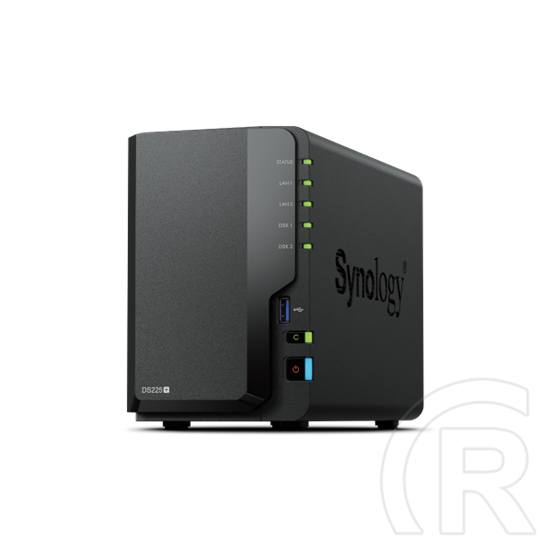 Synology DS225+ Disk Station 2év hivatalos jótállással (2 GB, 2xHDD/SSD)