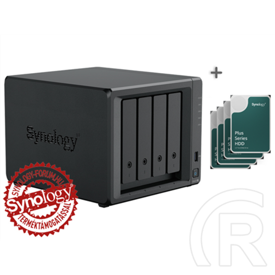 Synology DS423+ (2 GB) Disk Station 2év hivatalos jótállással (4x8TB)