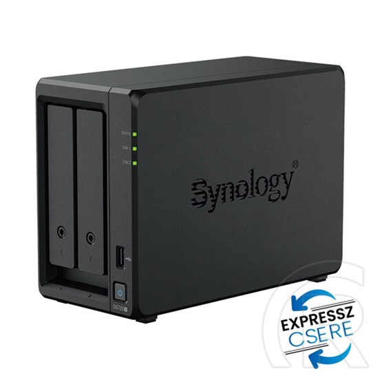 Synology DS725+ Disk Station 2év hivatalos jótállással (4 GB, 2xHDD/SSD + 2xM.2)