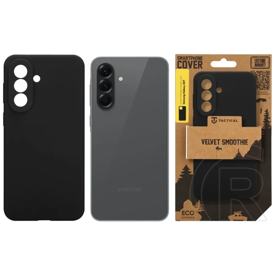 TACTICAL VELVET SMOOTHIE szilikon telefonvédő (ütésállóság,mikrofiber plüss belső, matt) FEKETE