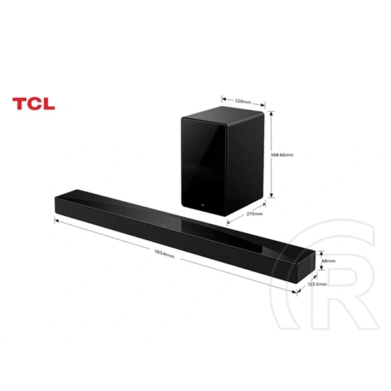 TCL Q75HE Hangprojektor (5.1.2 Dolby Atmos, DTSX, mélynyomó)