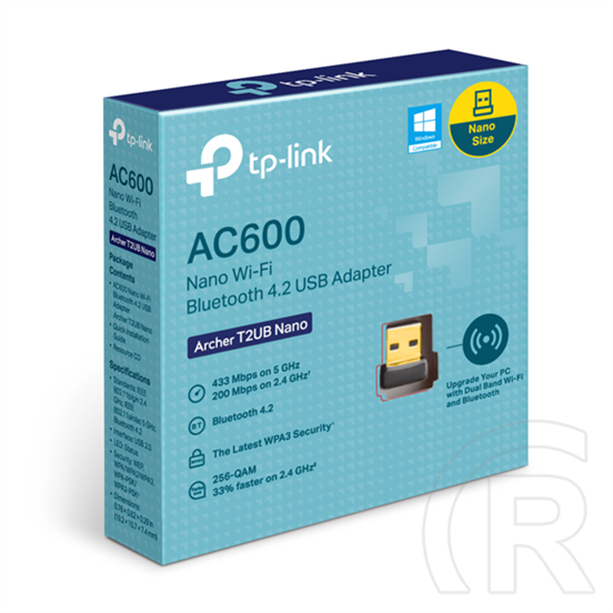 TP-Link Archer T2UB Nano AC600 Wifi/Bluetooth hálózati kártya (USB)