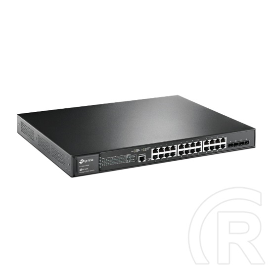 TP-Link TL-SG3428MP JetStream 24xGbE PoE+ LAN 4xGbE SFP+ port L2+ menedzselhető PoE+ switch