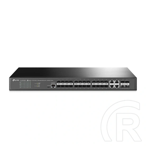 TP-Link TL-SG3428XF JetStream 24xGbE LAN 4x10GbE SFP+ port L2+ menedzselhető switch