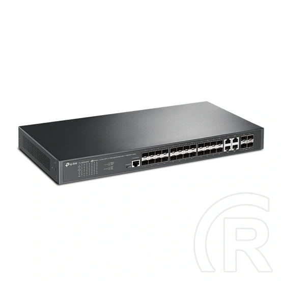 TP-Link TL-SG3428XF JetStream 24xGbE LAN 4x10GbE SFP+ port L2+ menedzselhető switch