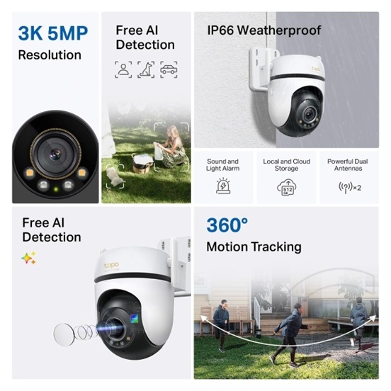 TP-Link Tapo C530WS Kültéri éjjellátó IP kamera