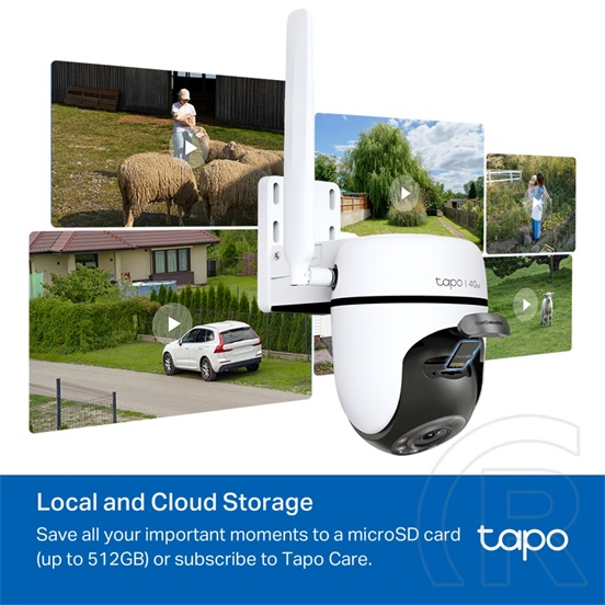 TP LINK Tapo C501GW 4G LTE kültéri biztonsági kamera, fehér