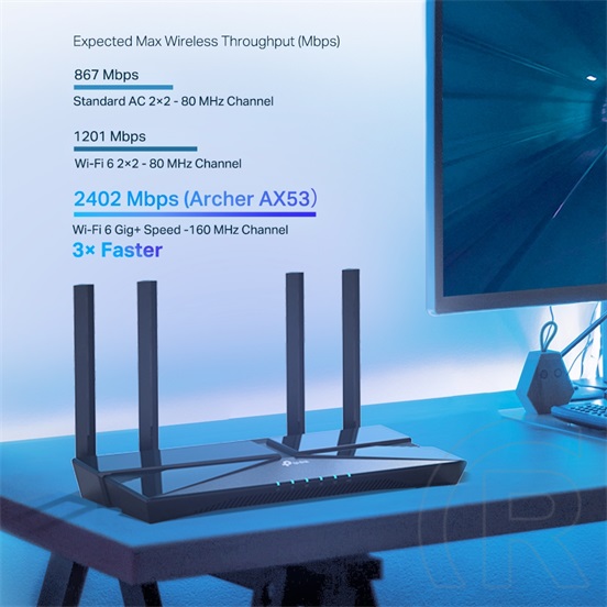 TP Link ARCHER AX53 Dual Band Wireless AX3000 Gigabit Router
